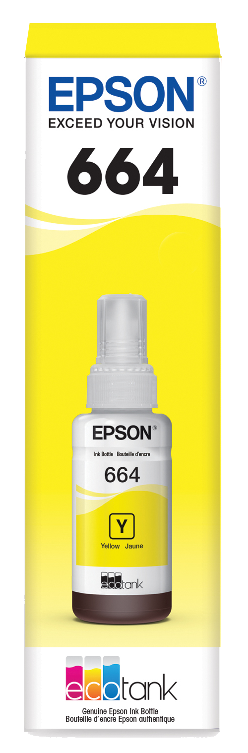 Botellas de tinta epson 664 Yellow